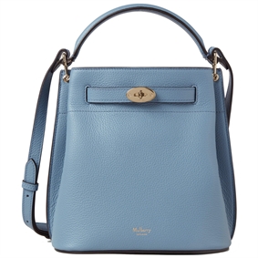 Mulberry Islington Bucket Brighton Blue Small Classic Grain